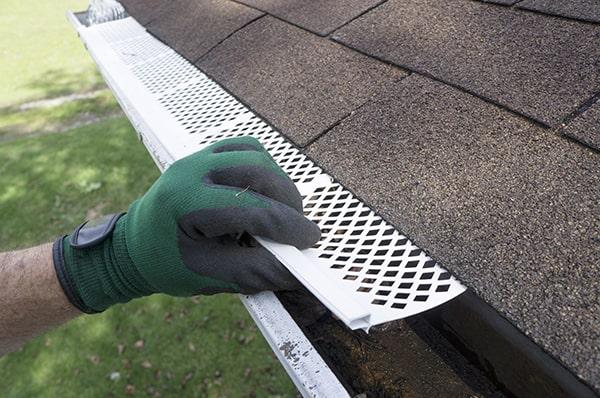 gutter guards can help deter pests from nesting in the gutters